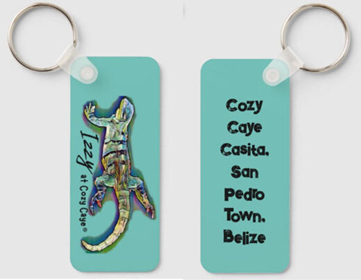 Izzy Double-sided Key Chain