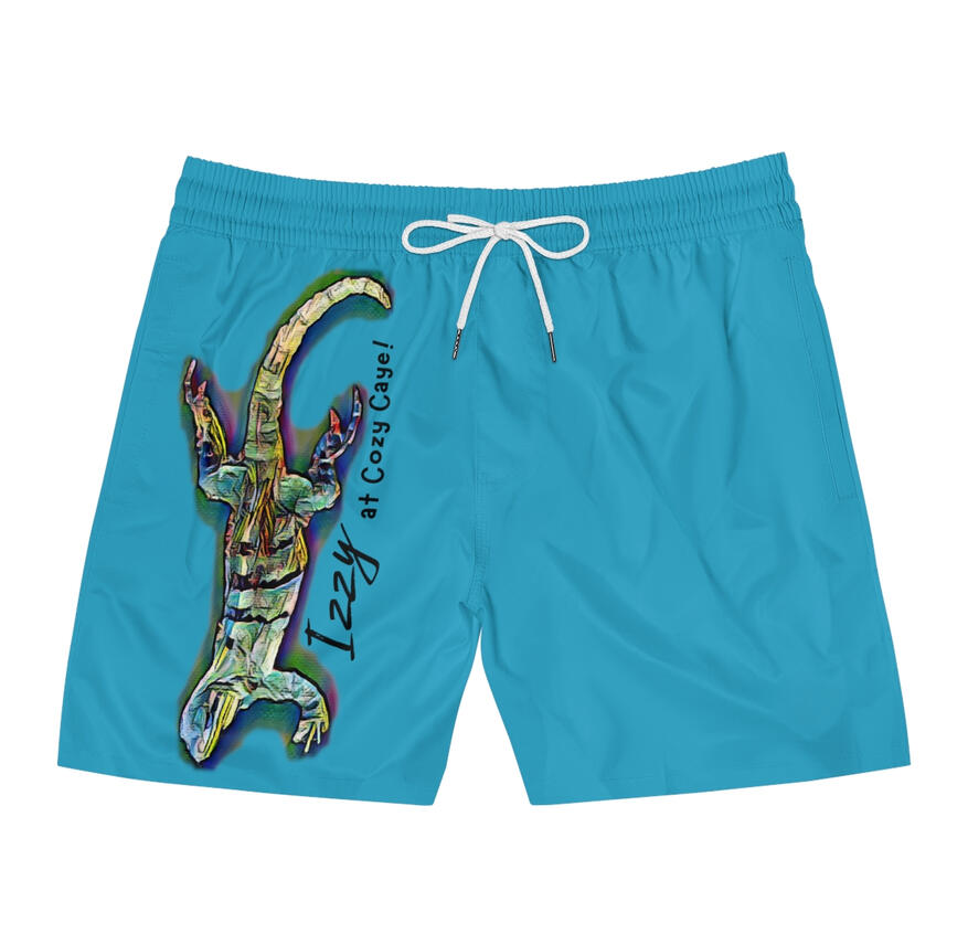 Teal Izzy Swim Trunks